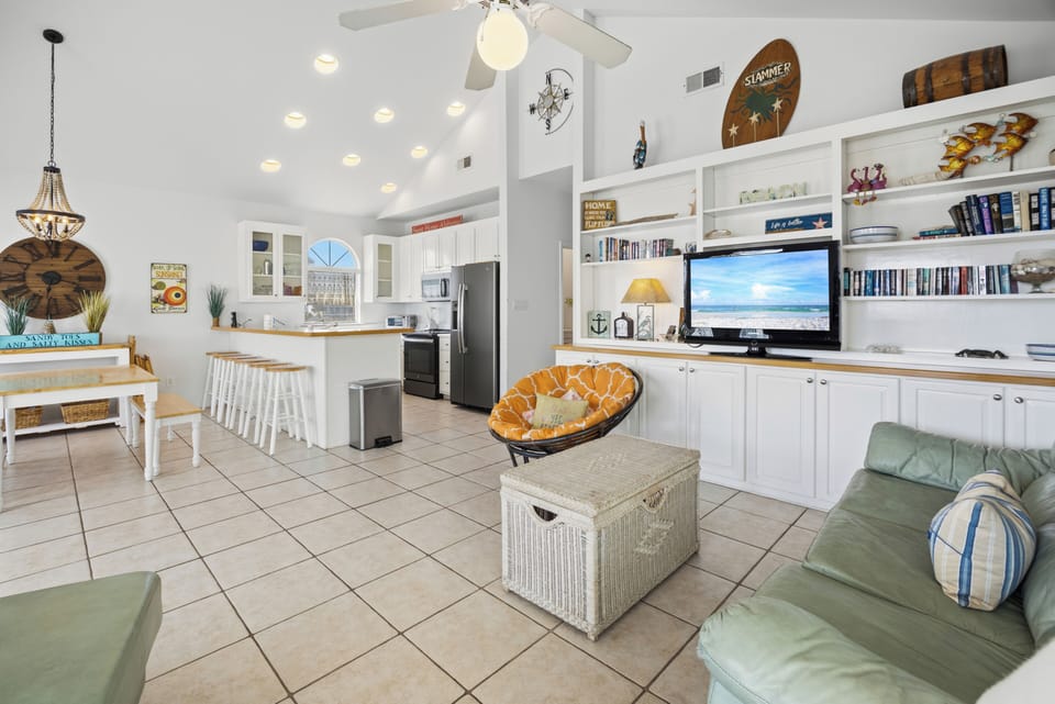 Open layout connects kitchen, dining, and living areas—great for - Open layout connects kitchen, dining, and living areas—great for groups and families