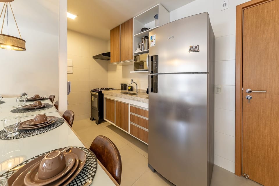Apartment | Private kitchen | Blender, cookware/dishes/utensils, cleaning supplies, dining tables