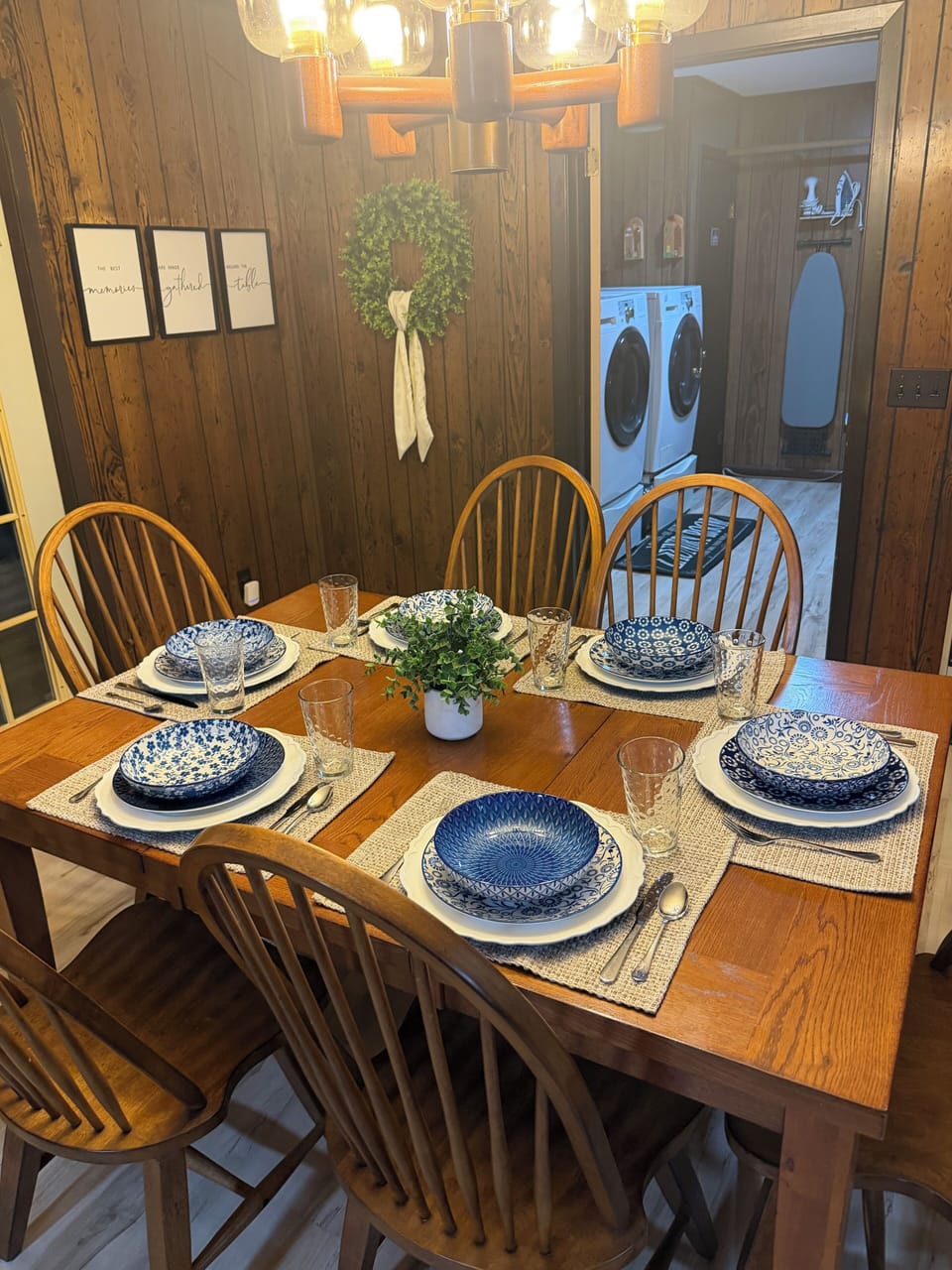 Gather around the table for meals, games, and quality time