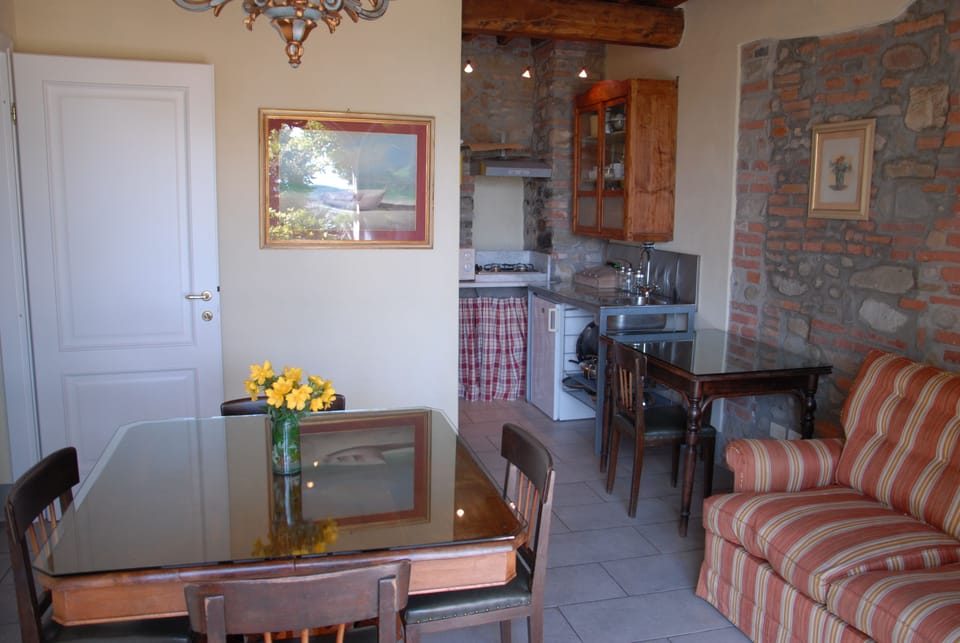 Family Apartment, 2 Bedrooms, Lake View | Private kitchen | Fridge