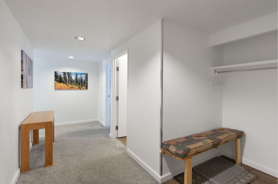 Settle in smoothly with convenient entry storage and hanging space.
