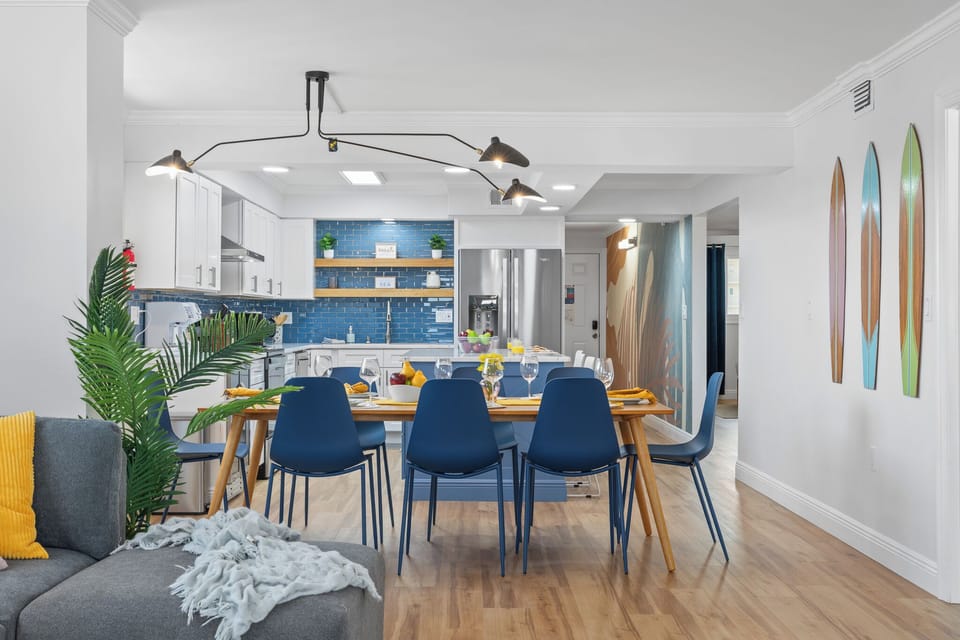 Set the table for connection. Whether it’s a quick breakfast or a celebratory dinner, this is where belly laughs and big conversations happen.