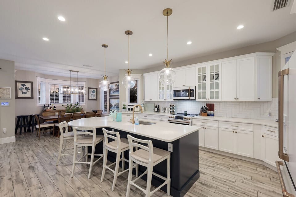 Open-concept kitchen with inviting flow
