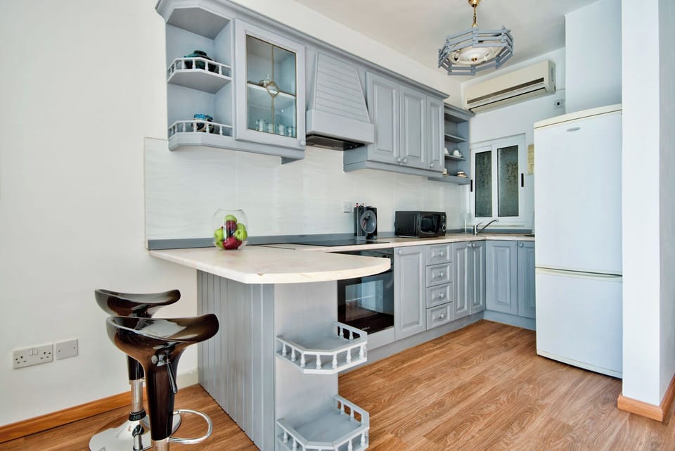 Fridge, electric kettle