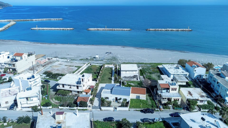 Deluxe Villa, 3 Bedrooms, Beachfront | Aerial view