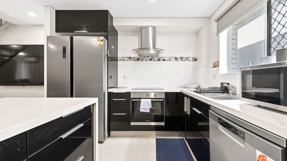 Sleek appliances and everything you need to cook at home.