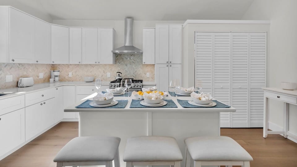 Treat your group to home cooked meals using the spacious kitchen...