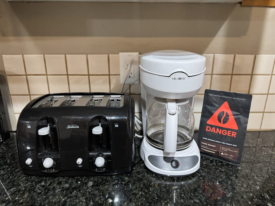 Don't forget the coffee! 