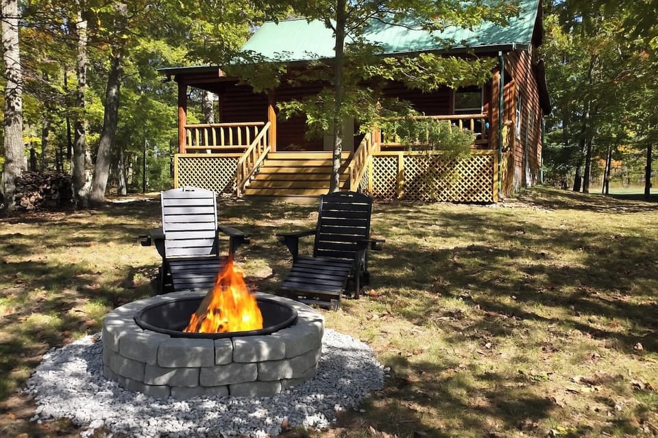 Relax around a cozy fire with your s'mores and friends
