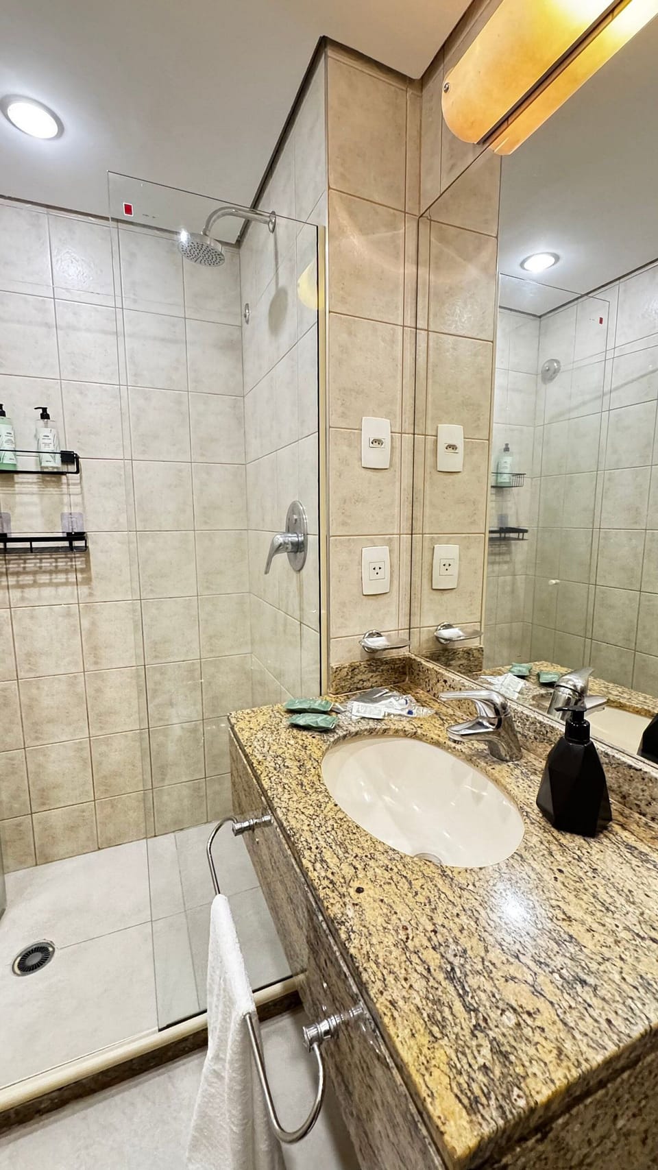 Deluxe Double Room | Bathroom | Shower, hair dryer, towels, shampoo