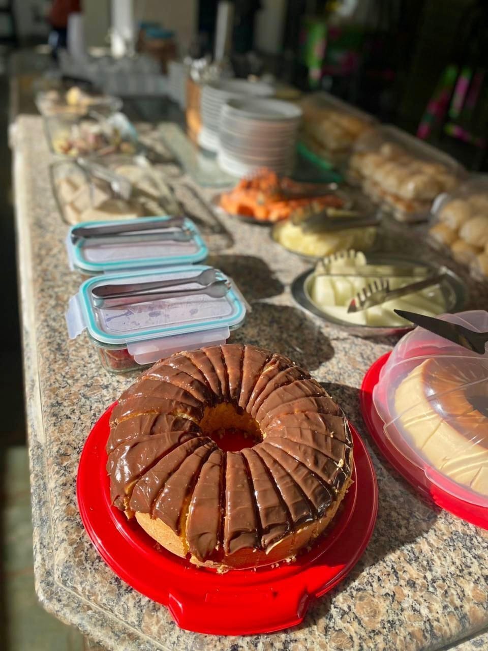 Free daily buffet breakfast