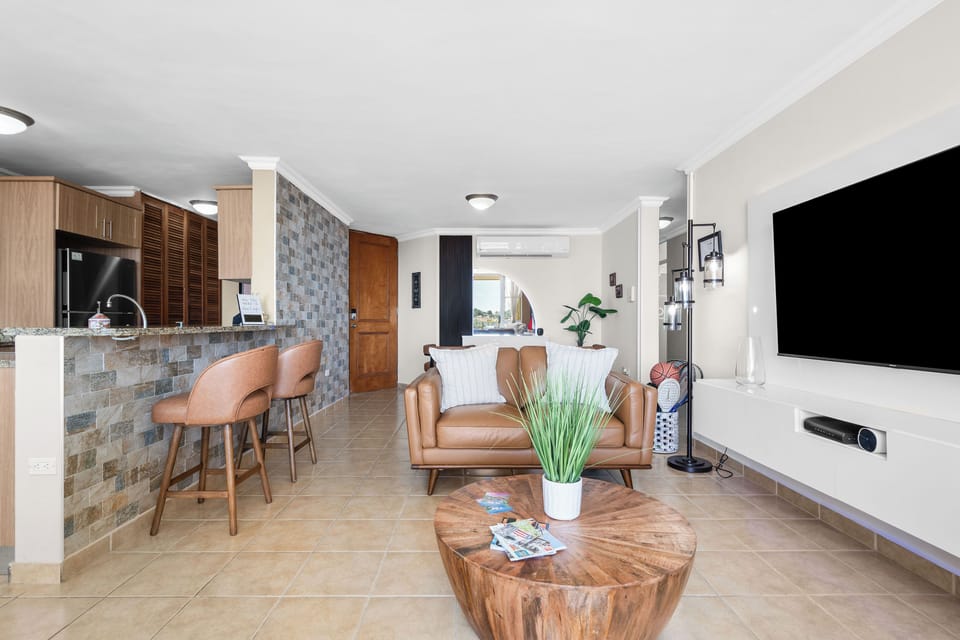 Apartment | Living area | 50-inch Smart TV with digital channels