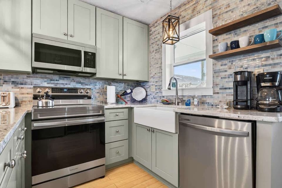 Bright, fully equipped kitchen designed for effortless vacation cooking