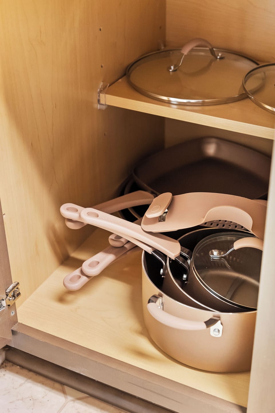 Featuring a blender, coffee maker, rice maker, an array of pots & pans and more