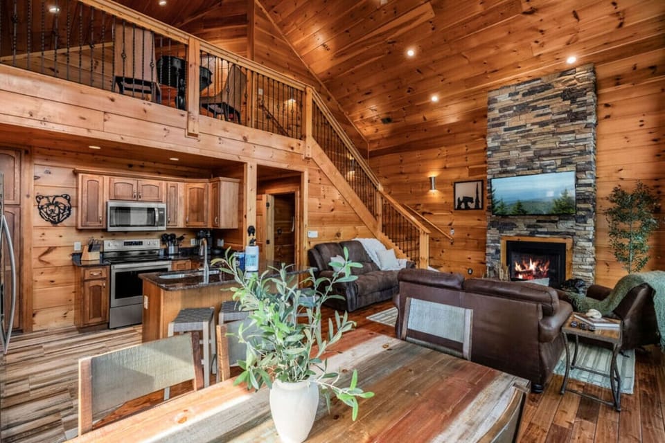 Open concept living/dining/kitchen area