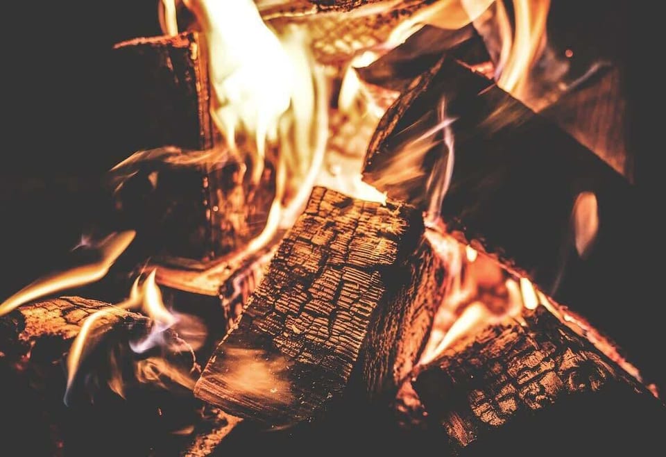 a fire pit that allows you to roast that perfect marshmallows. (bring your own wood)