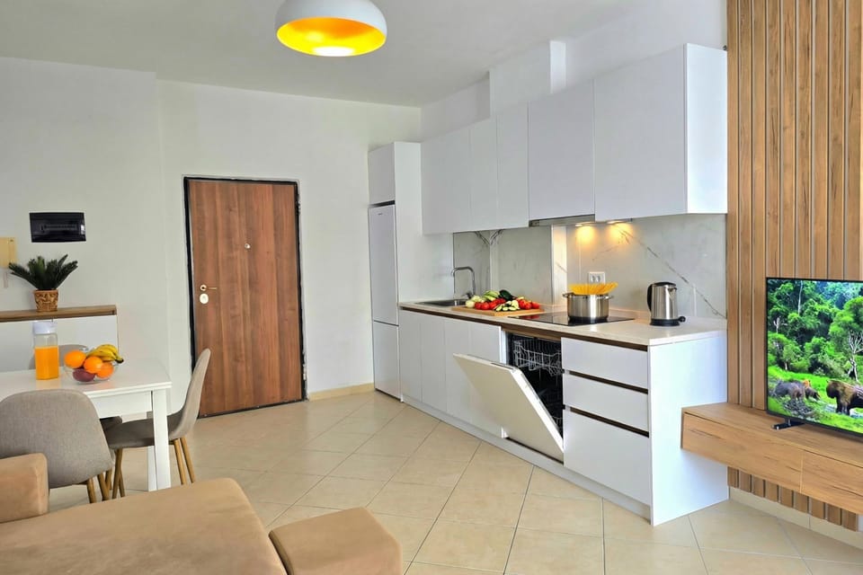Kitchen and dining area