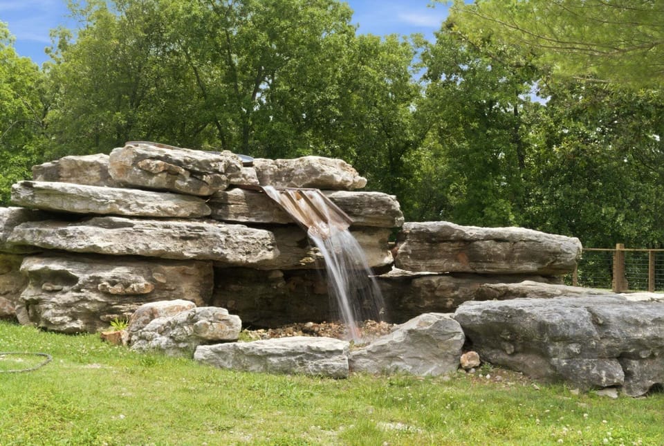 Water Feature by the Seasonal Outdoor Pool