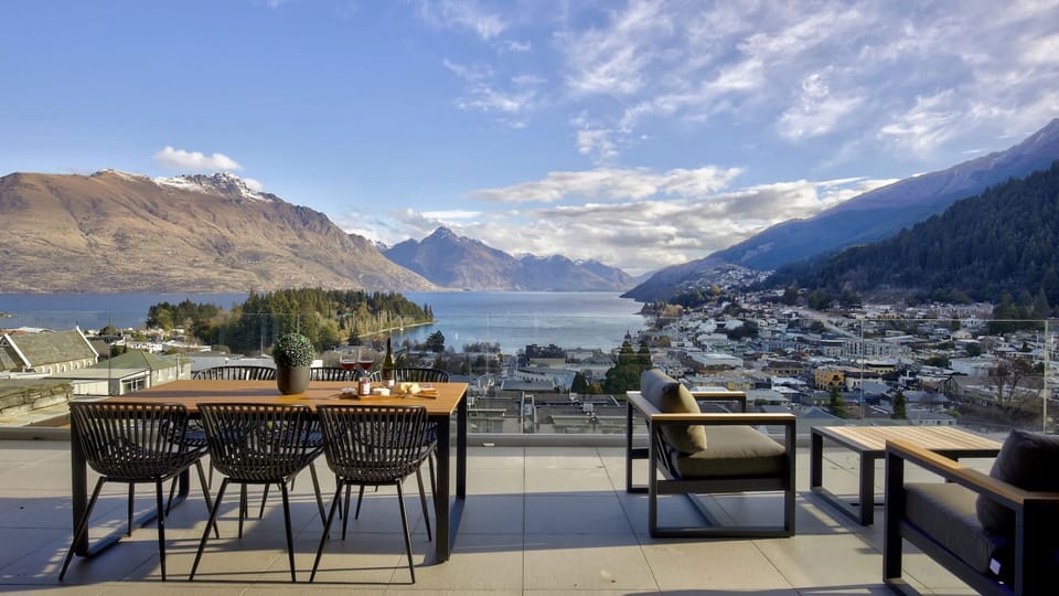 Fabulous deck with outdoor furniture and BBQ