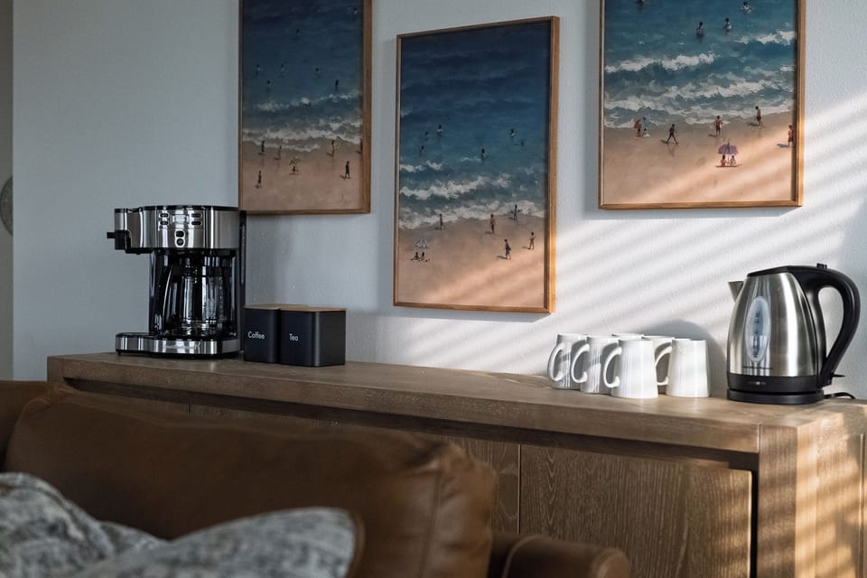Coffee station.