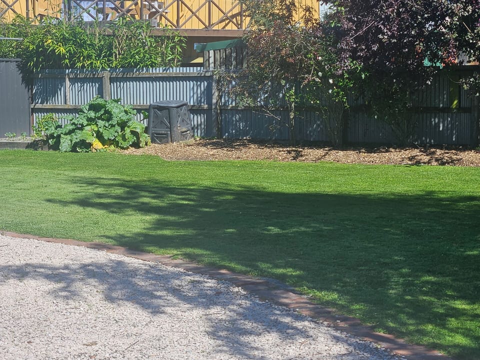 Back garden and vegie patch