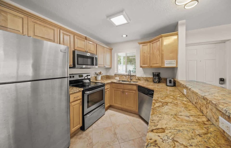 Fully stocked kitchen