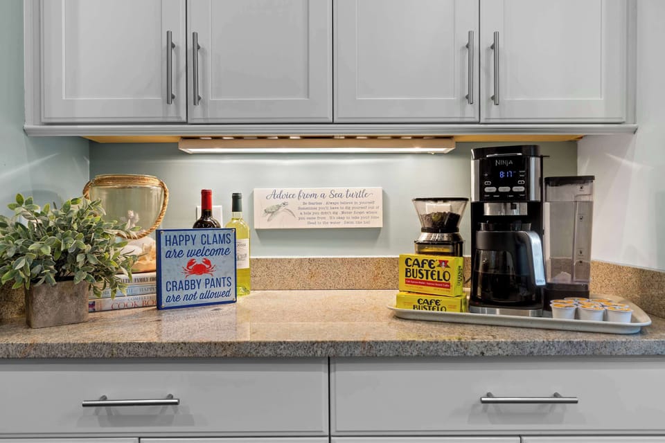 Dedicated coffee station for your morning routine.