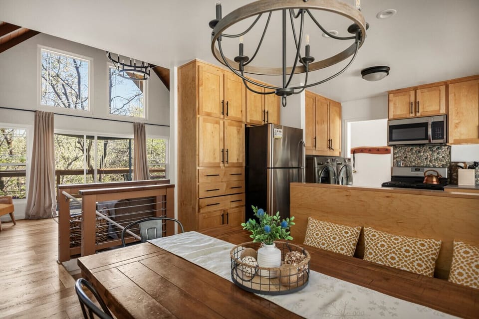 Open concept living space for friends and family dinners