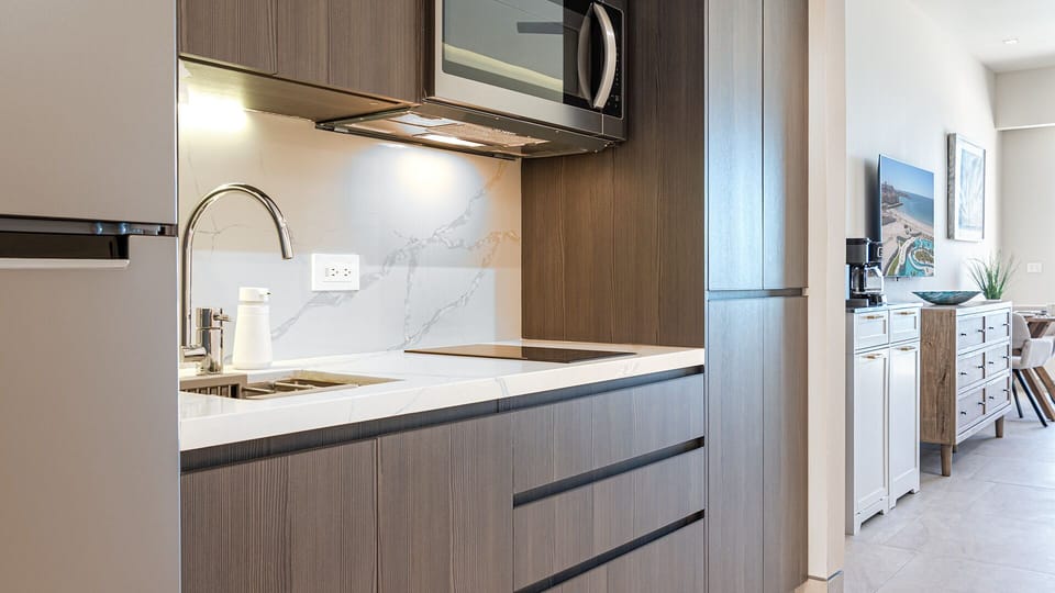 The kitchenette