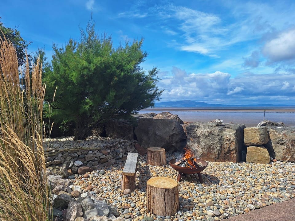 View across the Solway Estuary from our private garden | Redgauntlet, Skinburness