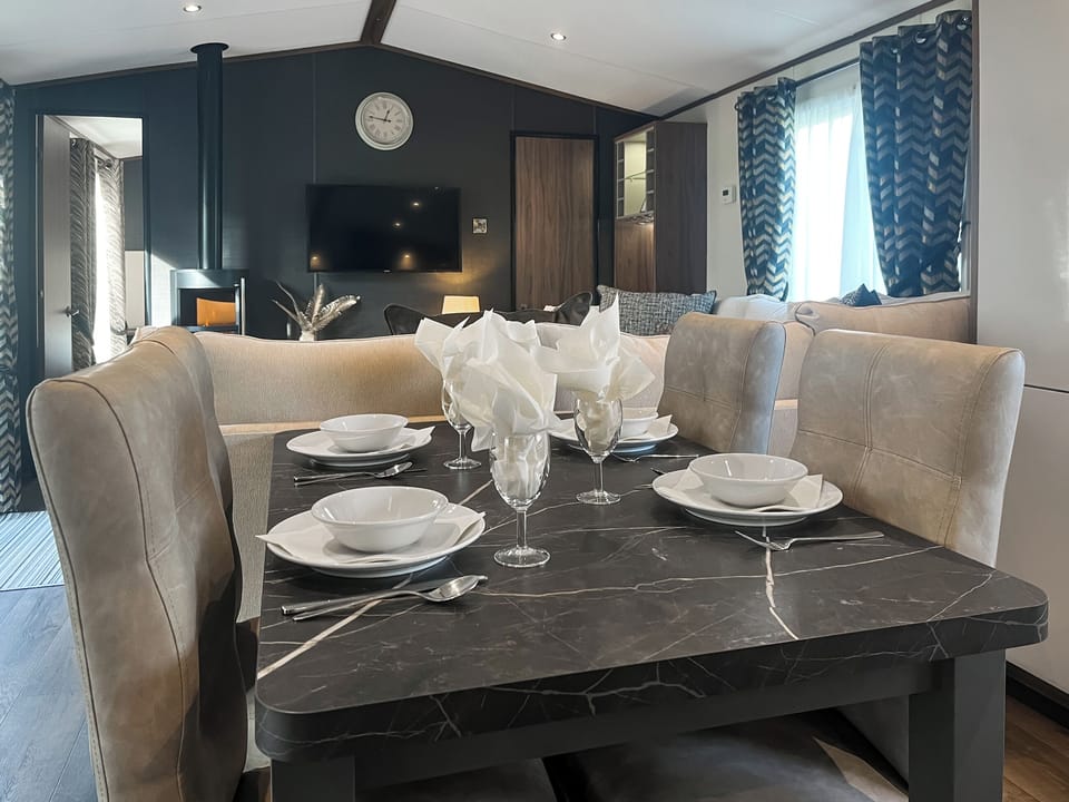 Dining Area | Herdwick Lodge - Wallace Lane Farm Cottages, Brocklebank, near Caldbeck and Uldale