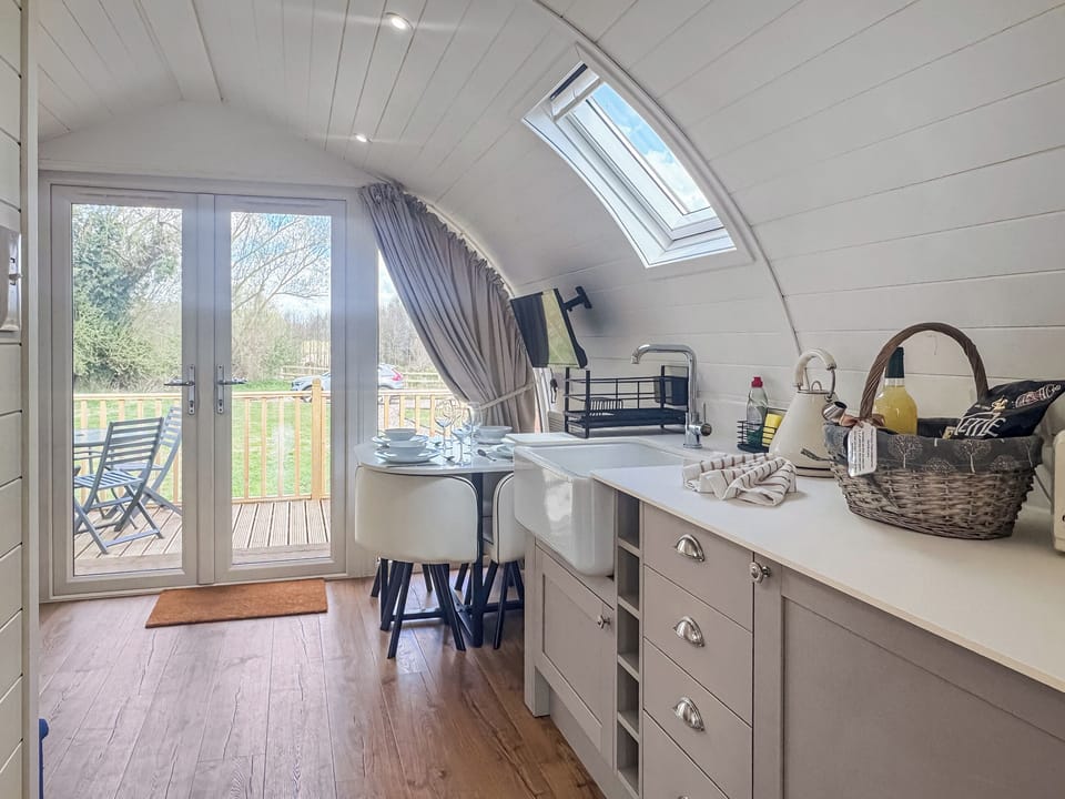 Kitchen area | River Meadow Retreat, Hilgay