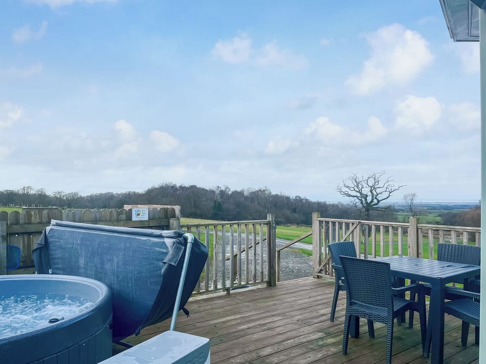 Decking | Oak Tree Lodge - Wallace Lane Farm Cottages, Brocklebank, near Caldbeck and Uldale