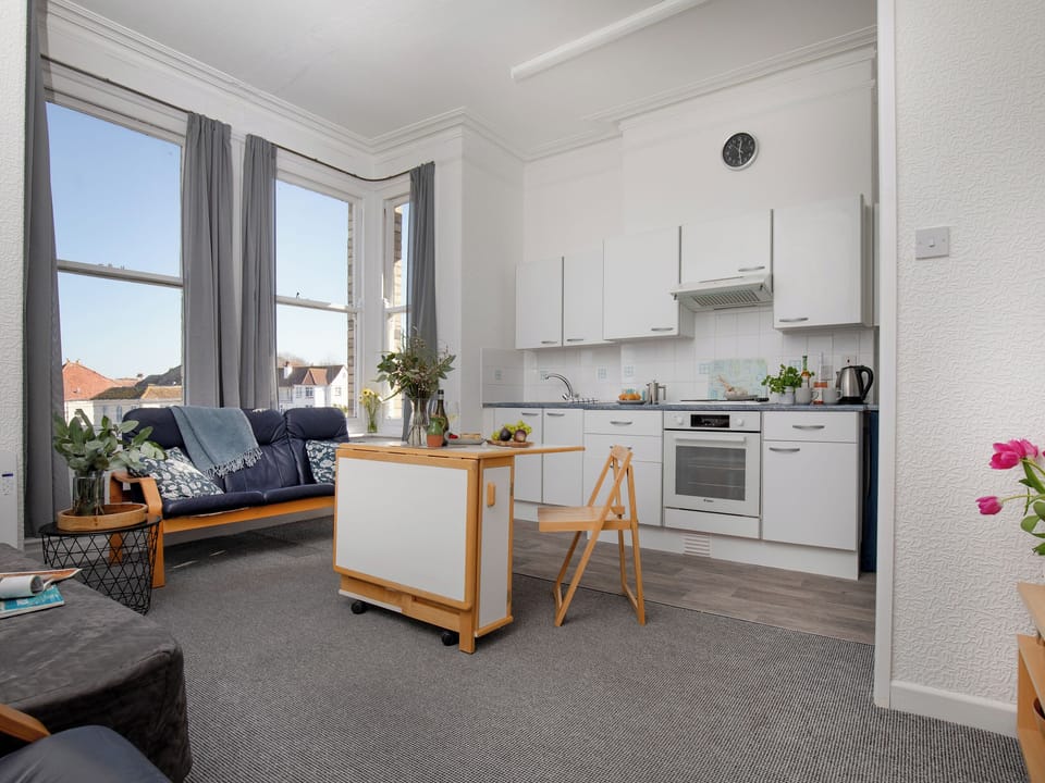 Open plan living space | Sea Views - Atherfield Apartments, Paignton