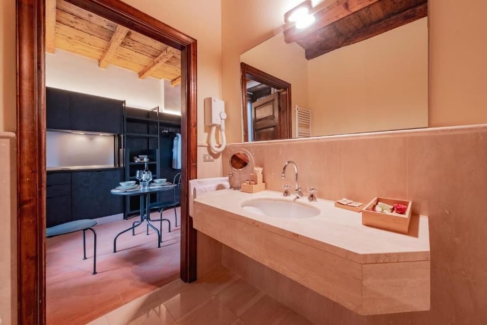 Free toiletries, hair dryer, bidet, towels