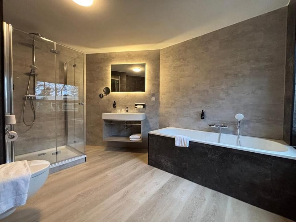 Stretch out with a relaxing bath after a day exploring.