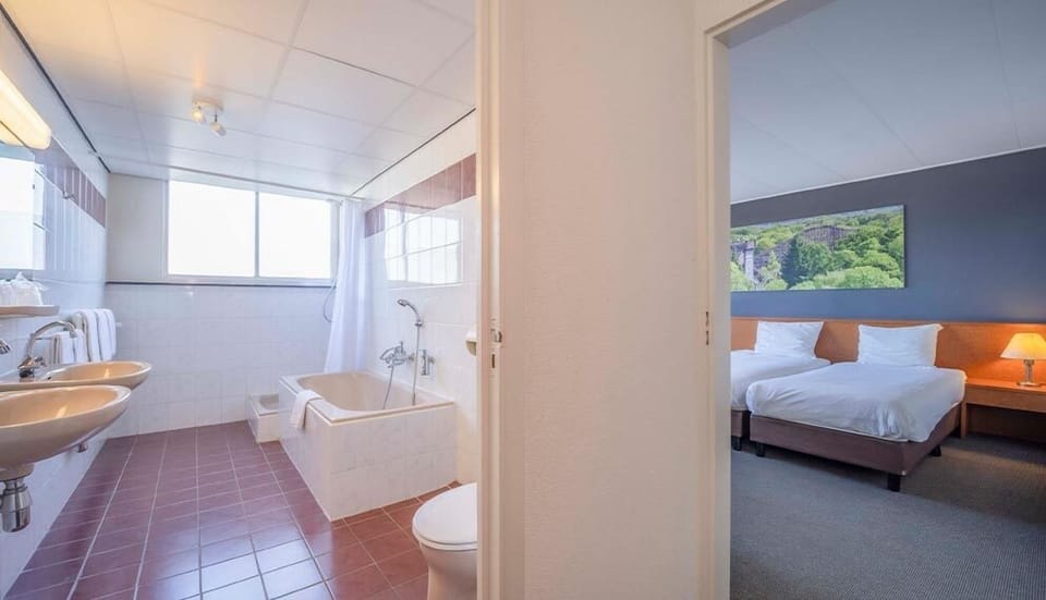 Enjoy added convenience with tub, shower, and easy access.