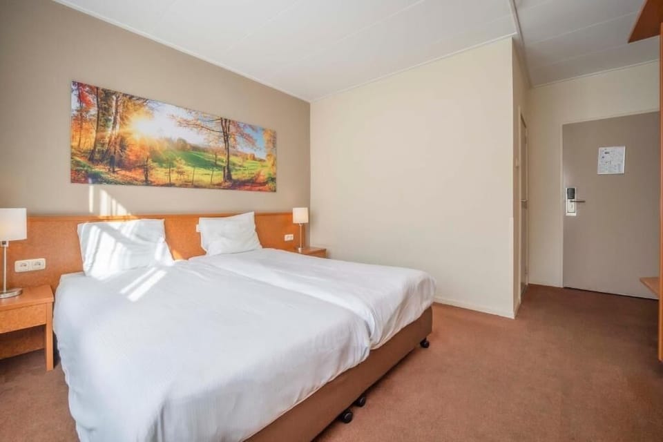 Wake up to soft daylight and a peaceful, tidy room.