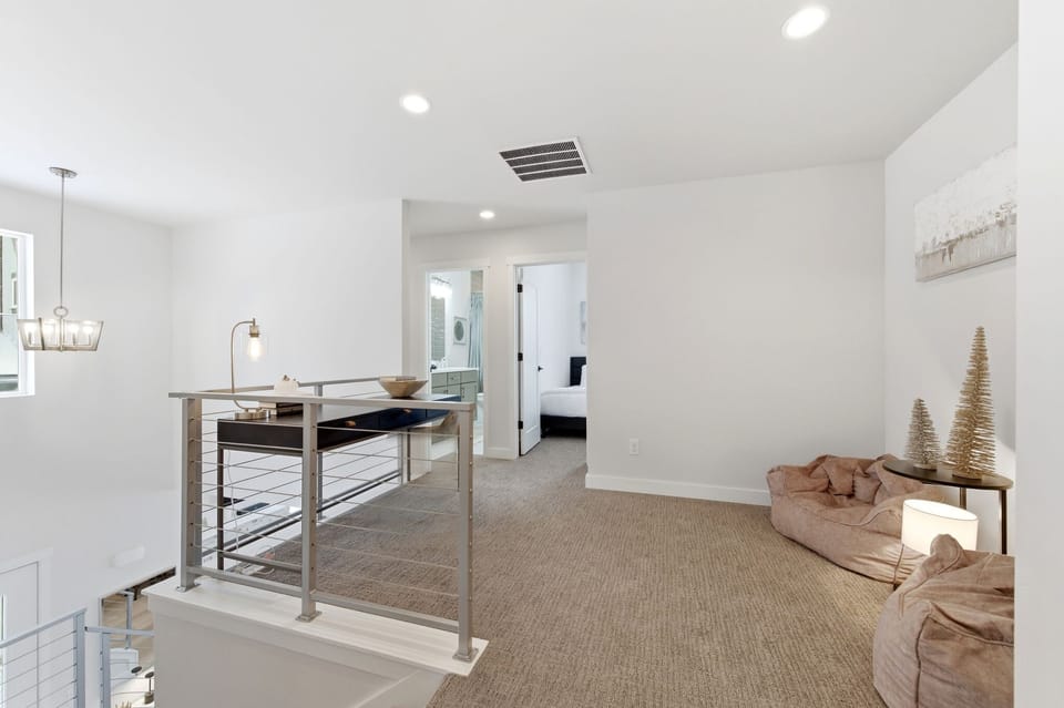Spacious loft area perfect for quiet downtime.