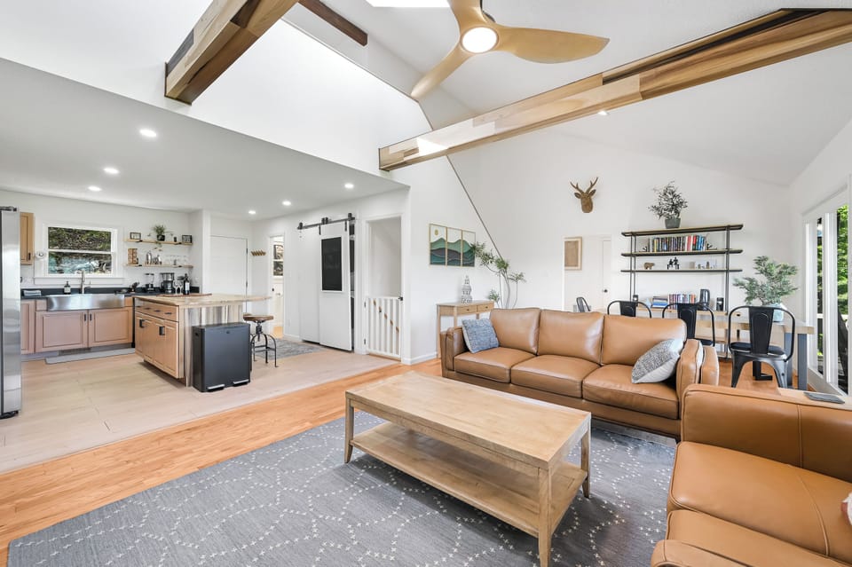 Open concept for great room and kitchen