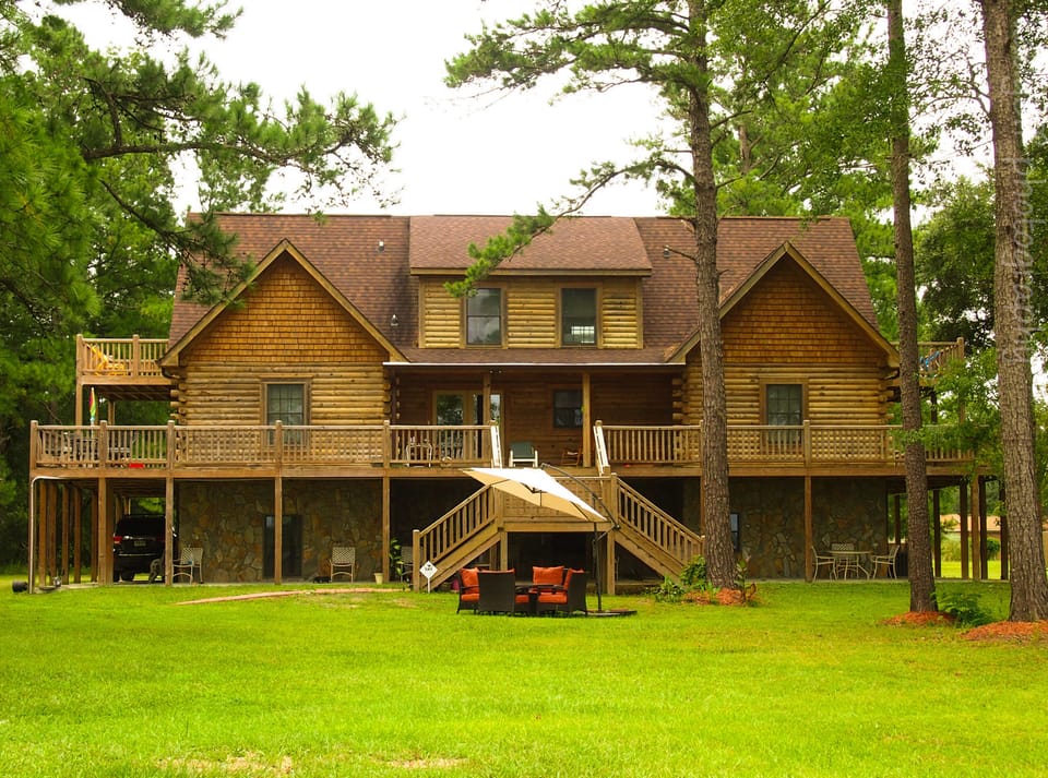 Rear View of Cabin Chairs Included,  Tents and Red Chairs Have Been Relocated!