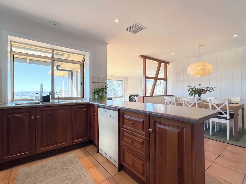 Expansive kitchen we have plenty of bench space and appliances also comes with dishwasher.