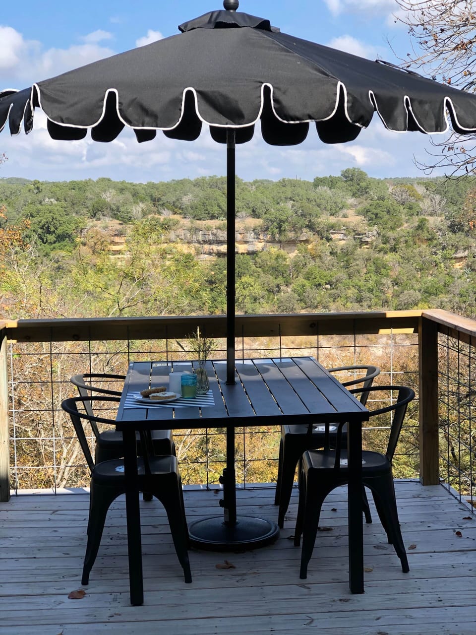Covered seating for outdoor dining