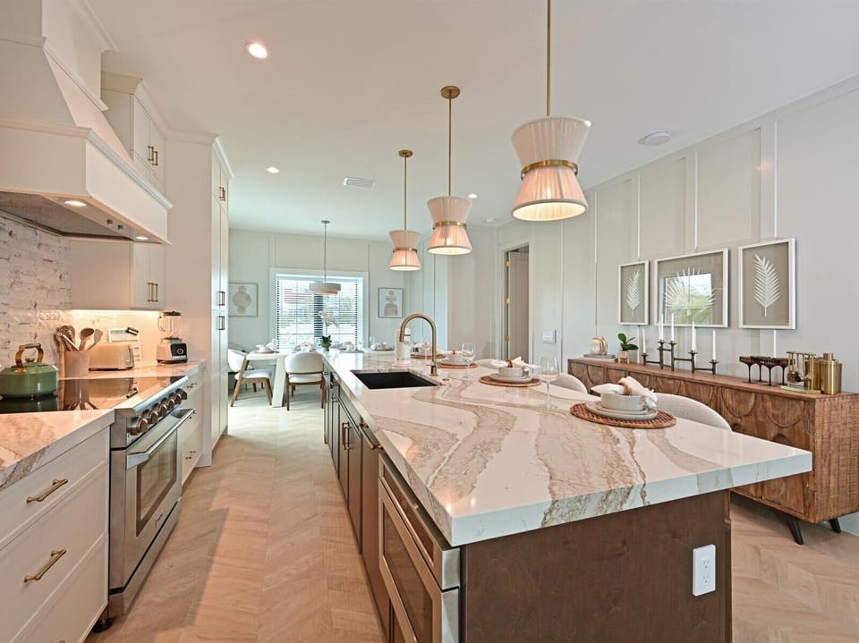 Fully stocked kitchen