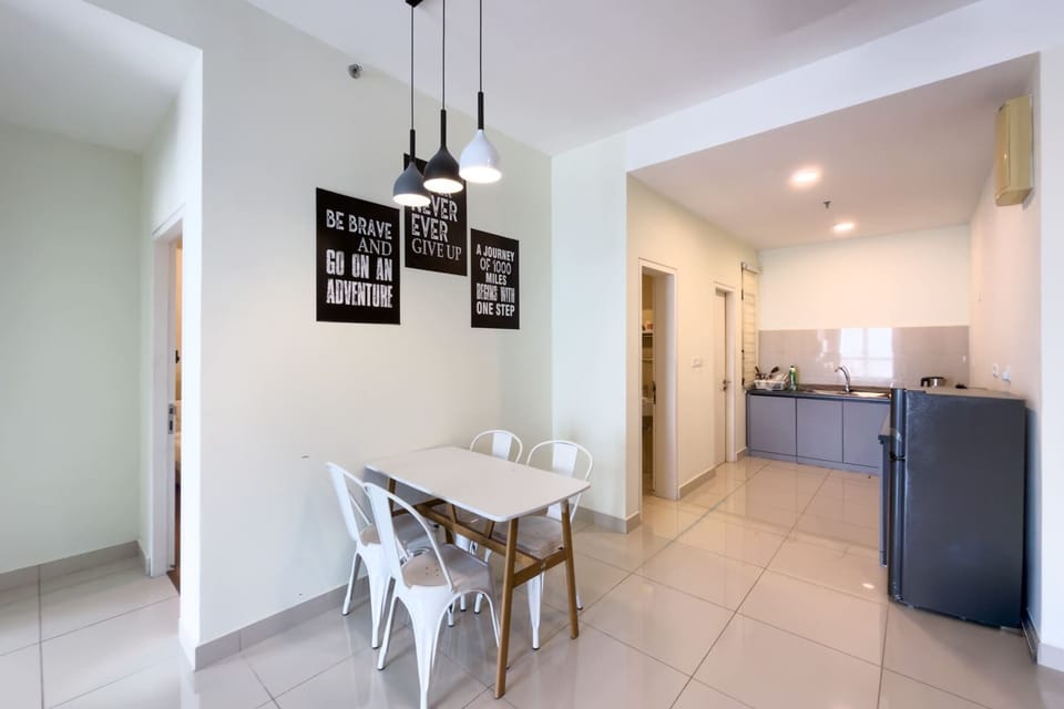 The dining area.