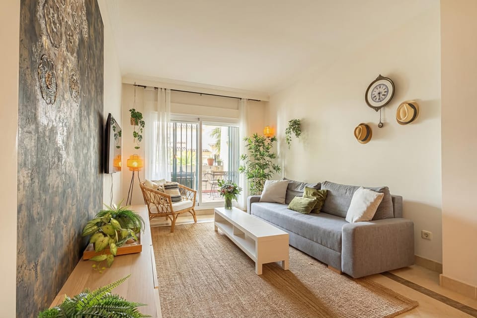 Family Apartment, Multiple Bedrooms, 2 Bathrooms, Mountainside (Calanova Grand Golf) | Living area | Flat-screen TV