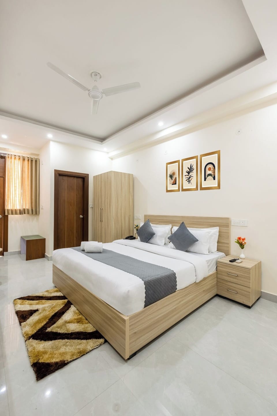 Deluxe Double Room, Balcony, City View | Desk, laptop workspace, free WiFi