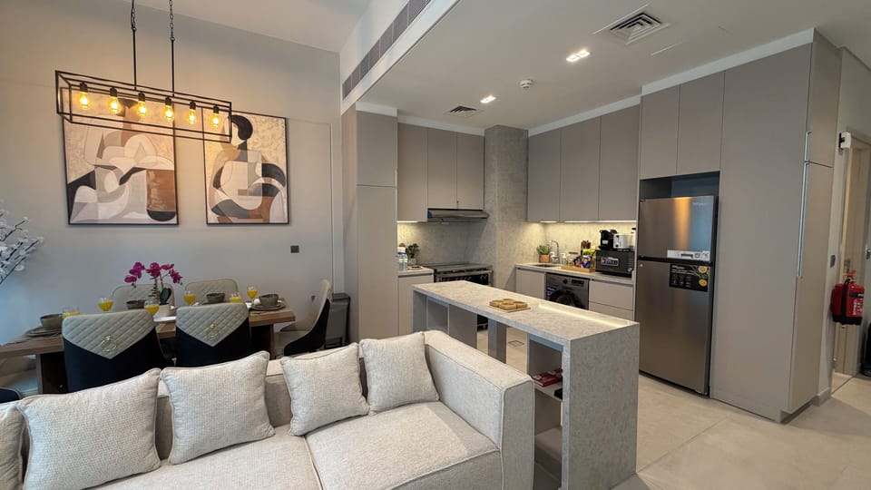 Luxury Apartment, Courtyard View | Living area | Flat-screen TV