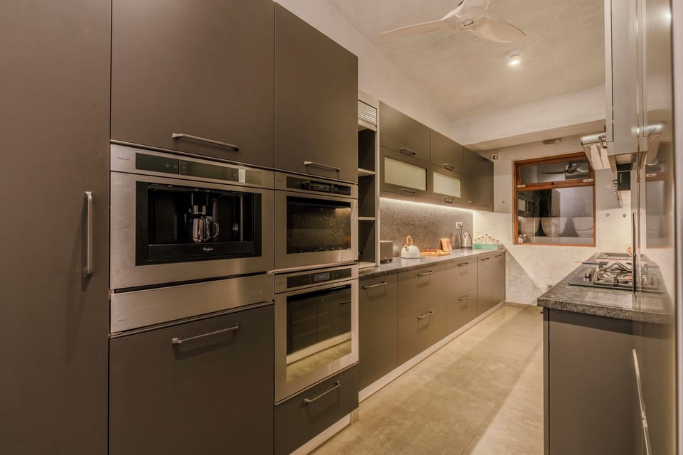 Luxury Villa, Sea View | Private kitchen | Full-size fridge, oven, electric kettle, toaster