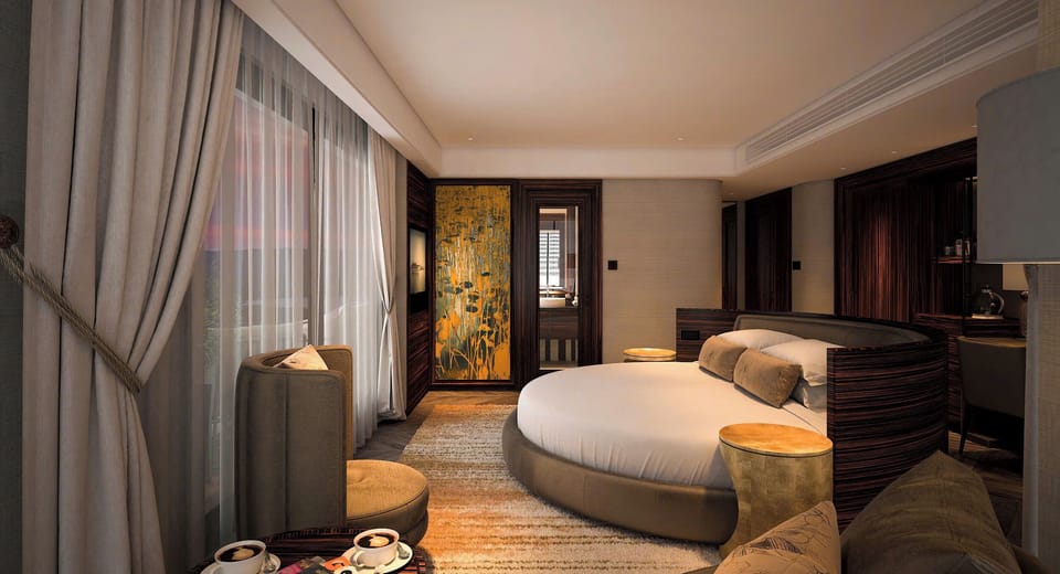 Ocean View Executive Suite, Terrace and Sky Jacuzzi | Egyptian cotton sheets, premium bedding, down comforters, pillowtop beds